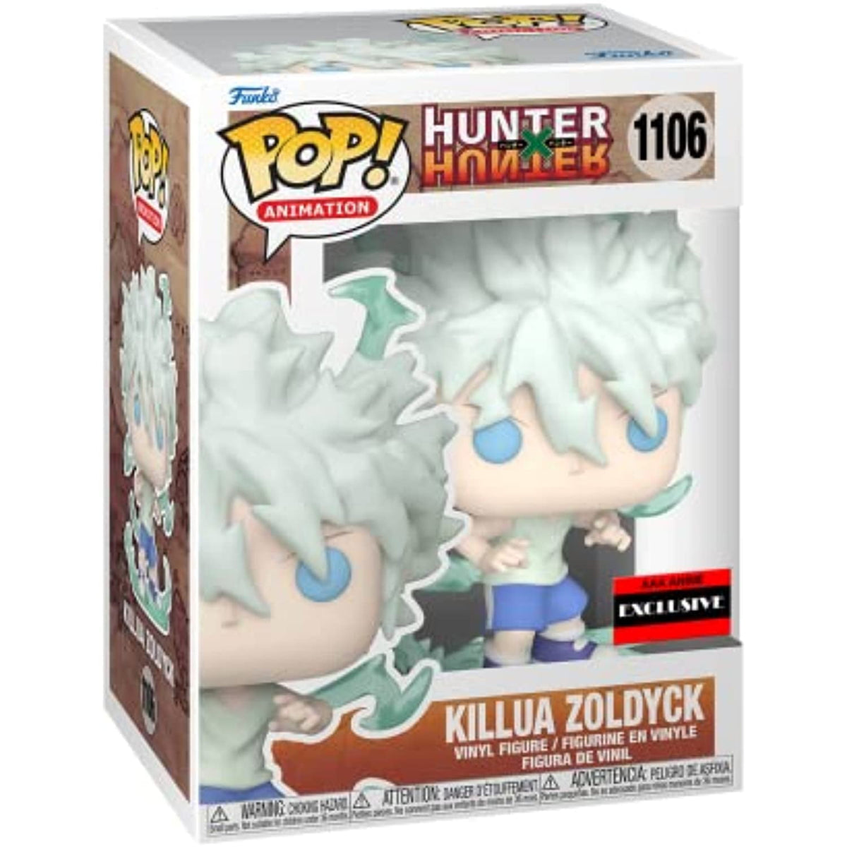 Funko POP! Animation Hunter X Hunter KILLUA ZOLDYCK (Godspeed) #1106 AAA Anime Exclusive CHASE