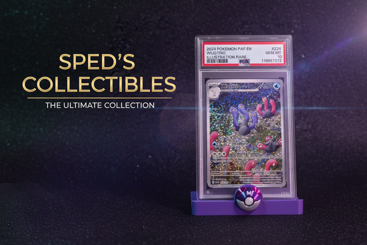 Sped's Collectibles Hero Banner - Wugtrio PSA 10